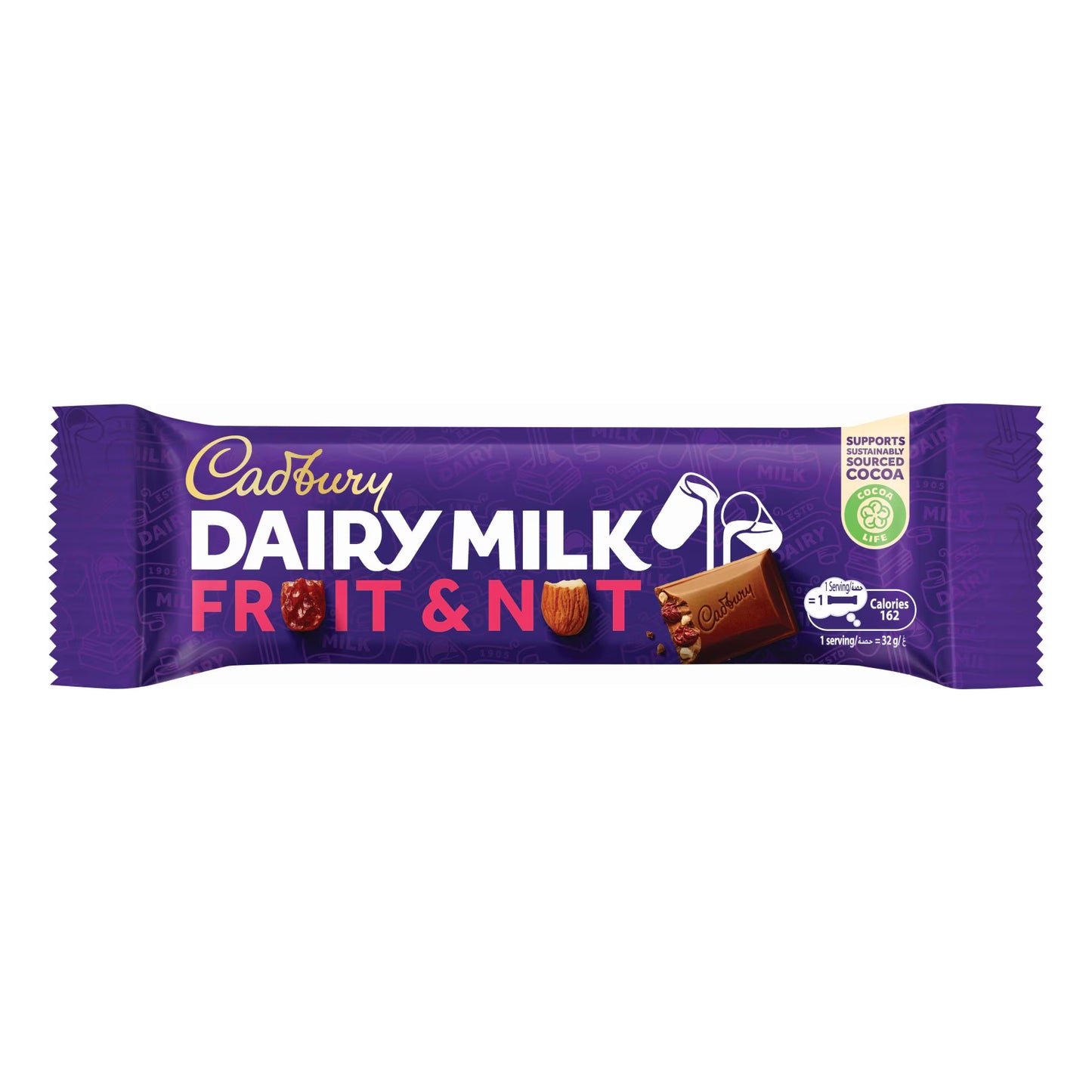 Cadbury Dairy Milk Fruit & Nut Export 49G
