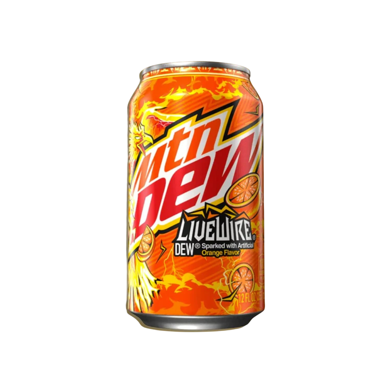 Mountain Dew Livewire Orange Soft Drink Can 355ml