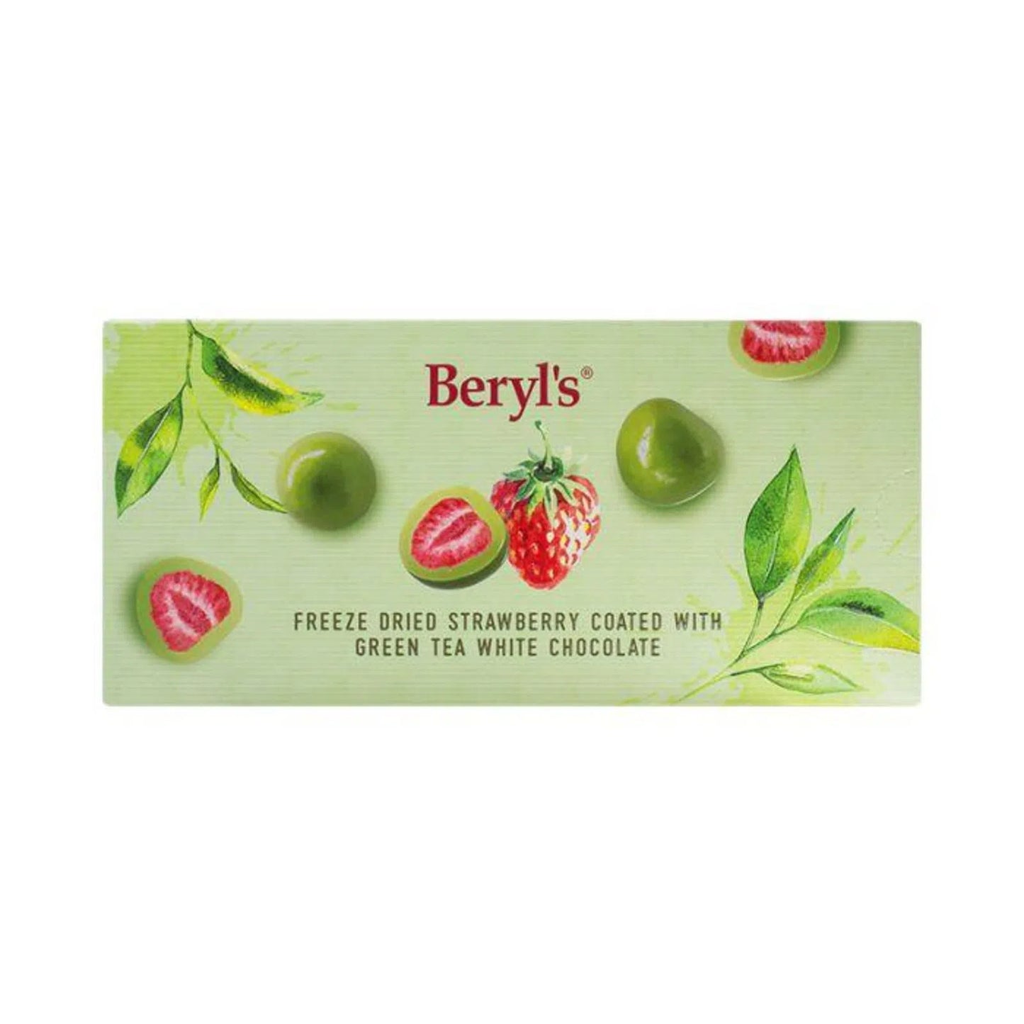 Beryl's Freeze Dried Strawberry With Green Tea White Chocolate