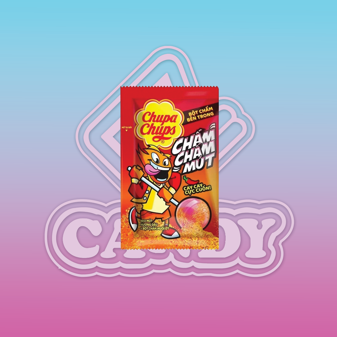 Chupa Chups Lollipops Dip And Lick Strawberry 8G