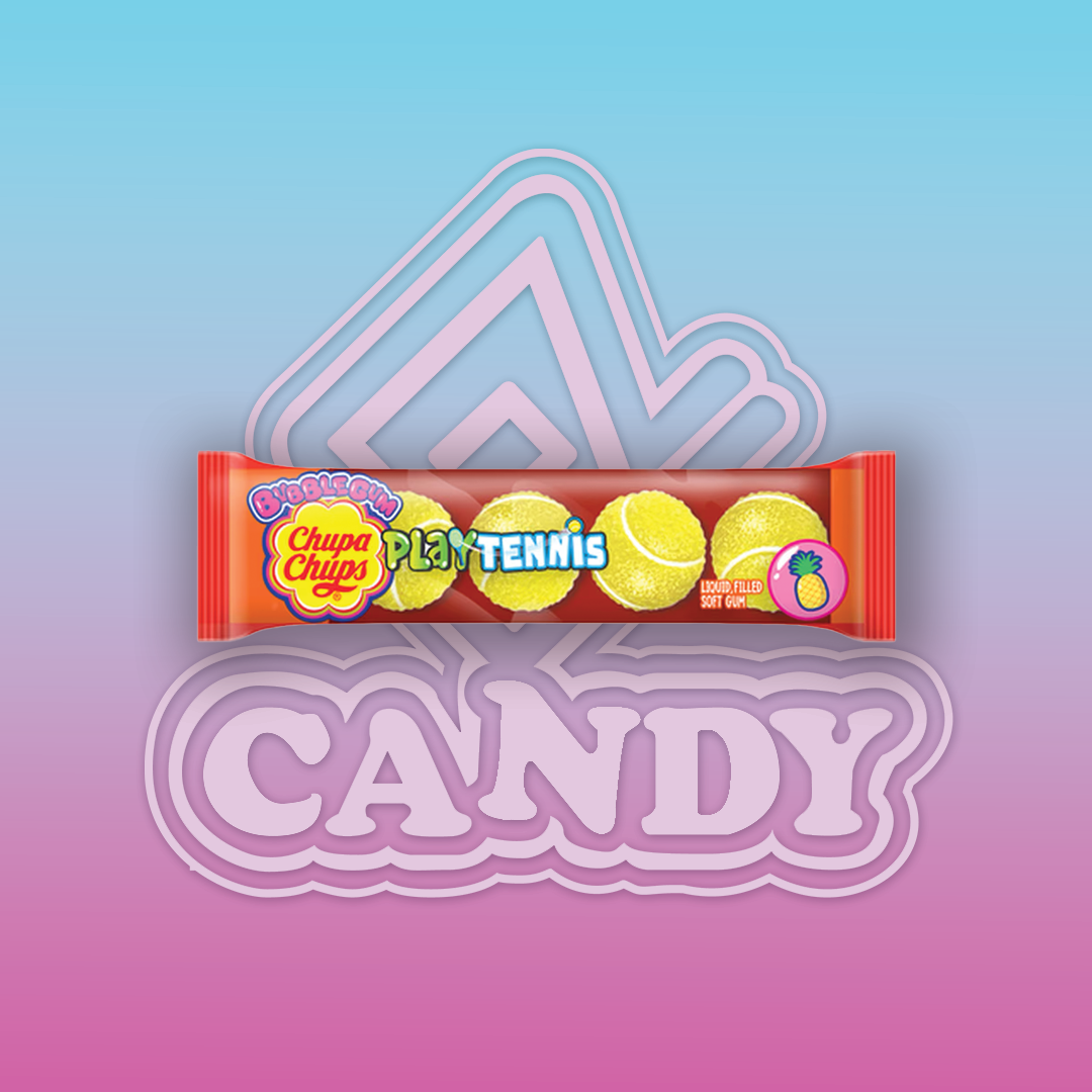 Chupa Chups Tennis Ball Bubblegum Pineapple Flavor 18G