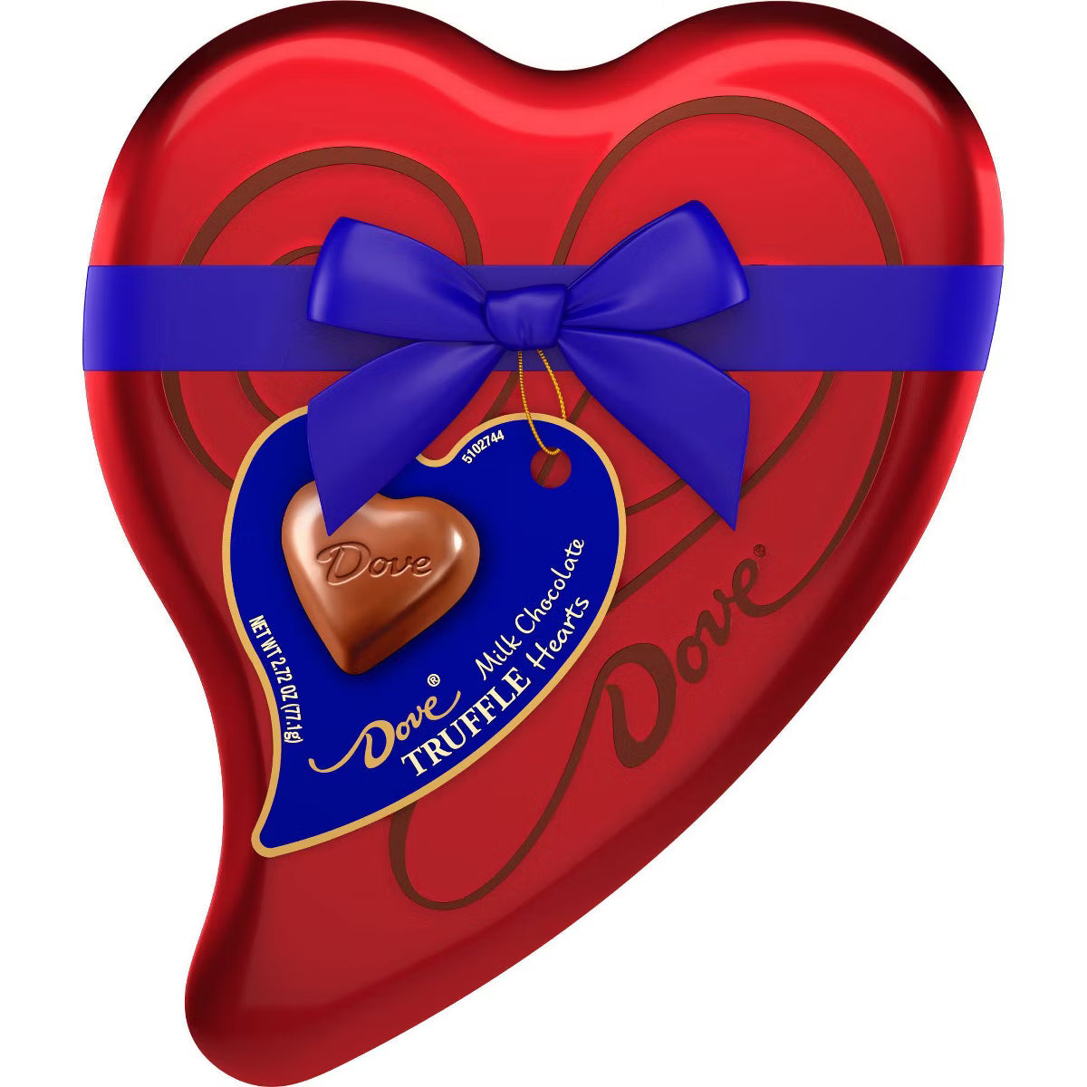 Dove Milk Chocolate Truffel Heart Tins Valentine's Day Each, 2.72 Ounce,