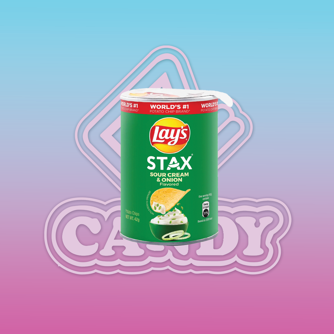 Lay'S Stax Sour Cream Onion Potato Chips - Halal 42G