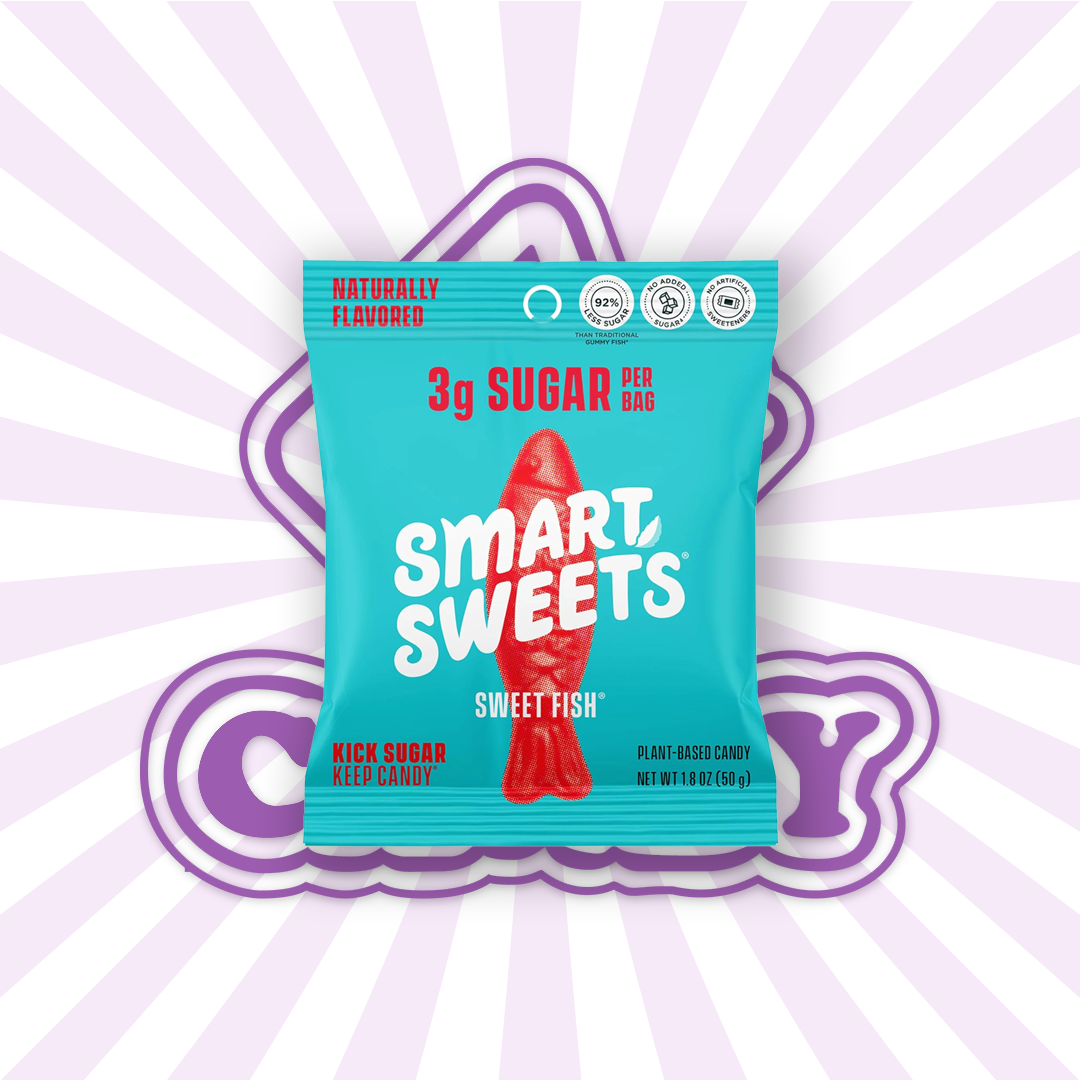 Smartsweets Sweet Fish Gummy Candy, 1.8 Ounce,