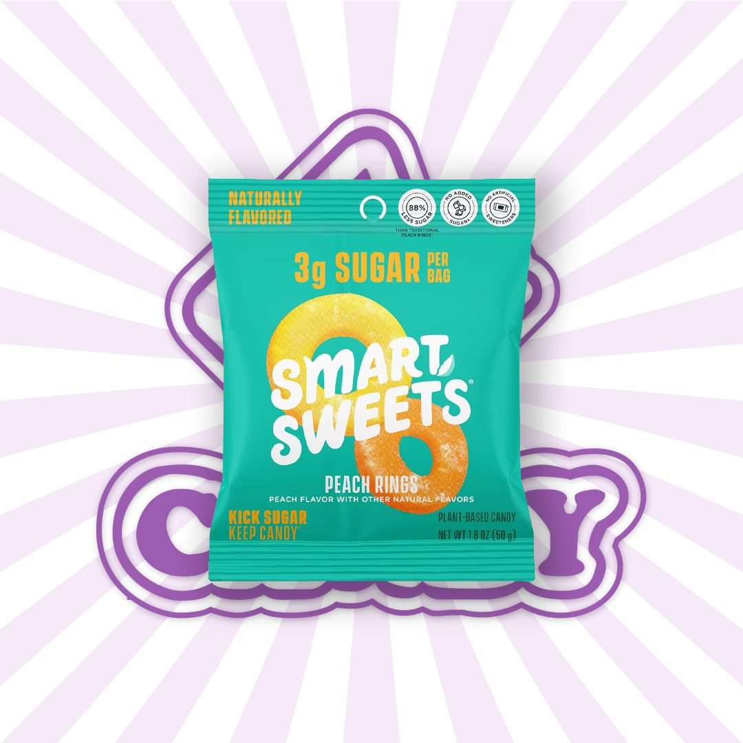 Smartsweets Peach Ring Gummy Candy 50g
