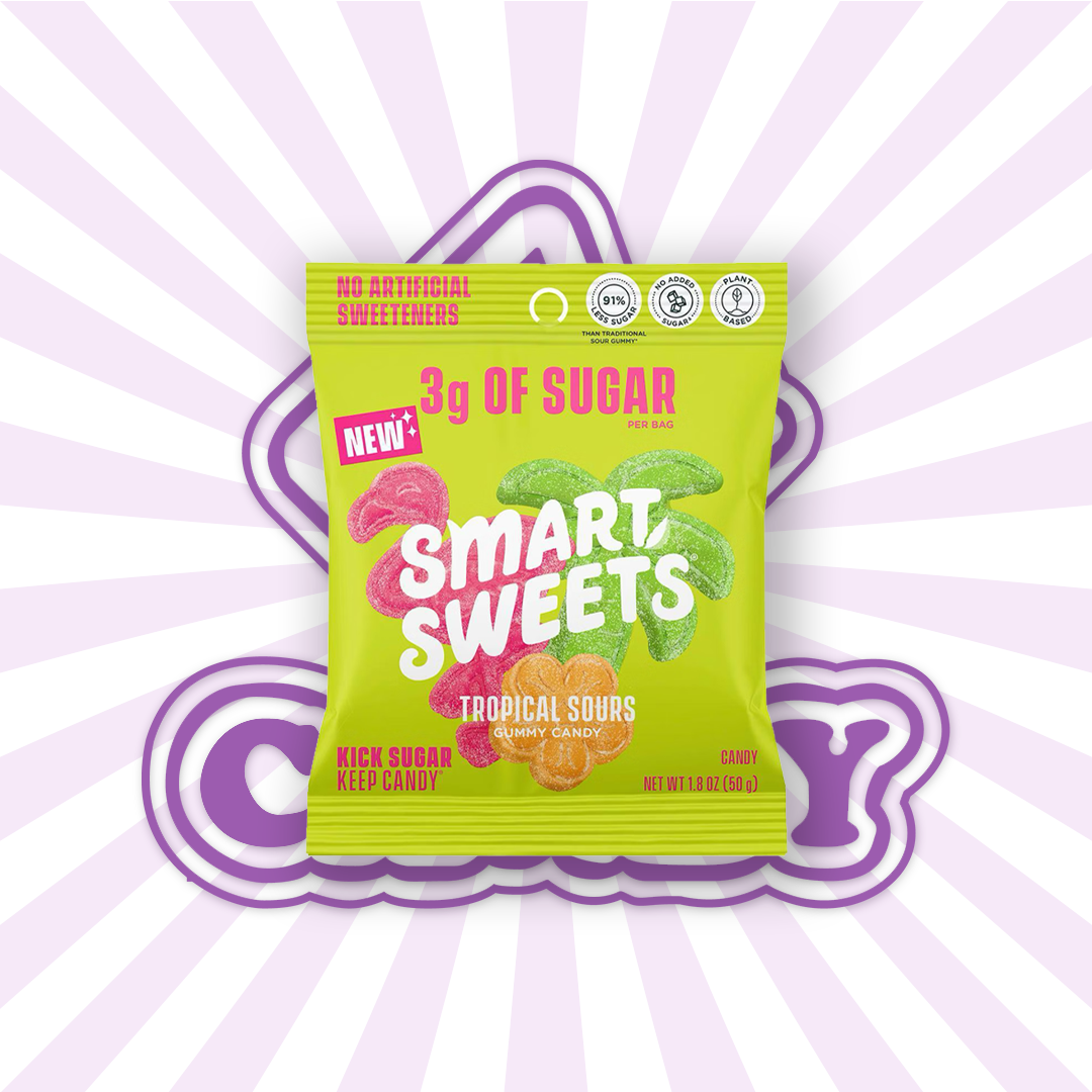 Smartsweets Tropical Sours 1.8 Ounce