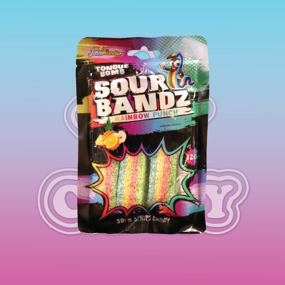 Jc Sour Bandz Rainbow Punch 120G