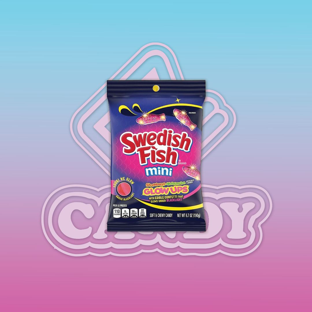 Swedish Fish Glow Ups Peg Bag 6.7Oz