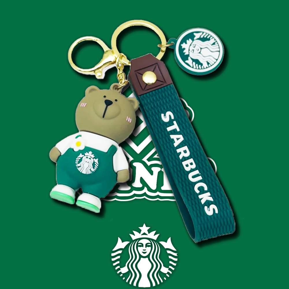 Starbucks Key Chain Green Bear