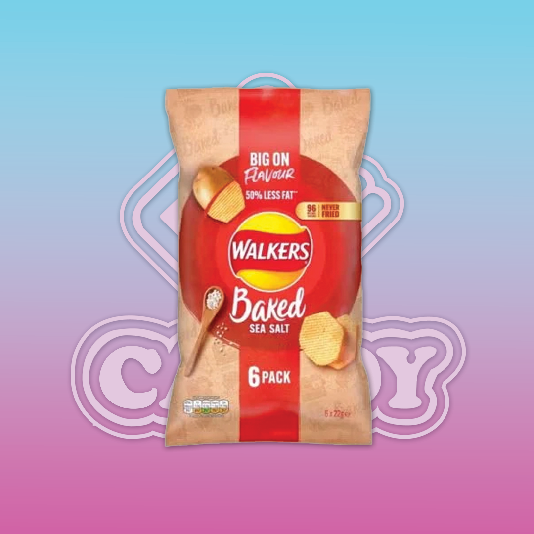 Walkers Baked Sea Salt 6pk