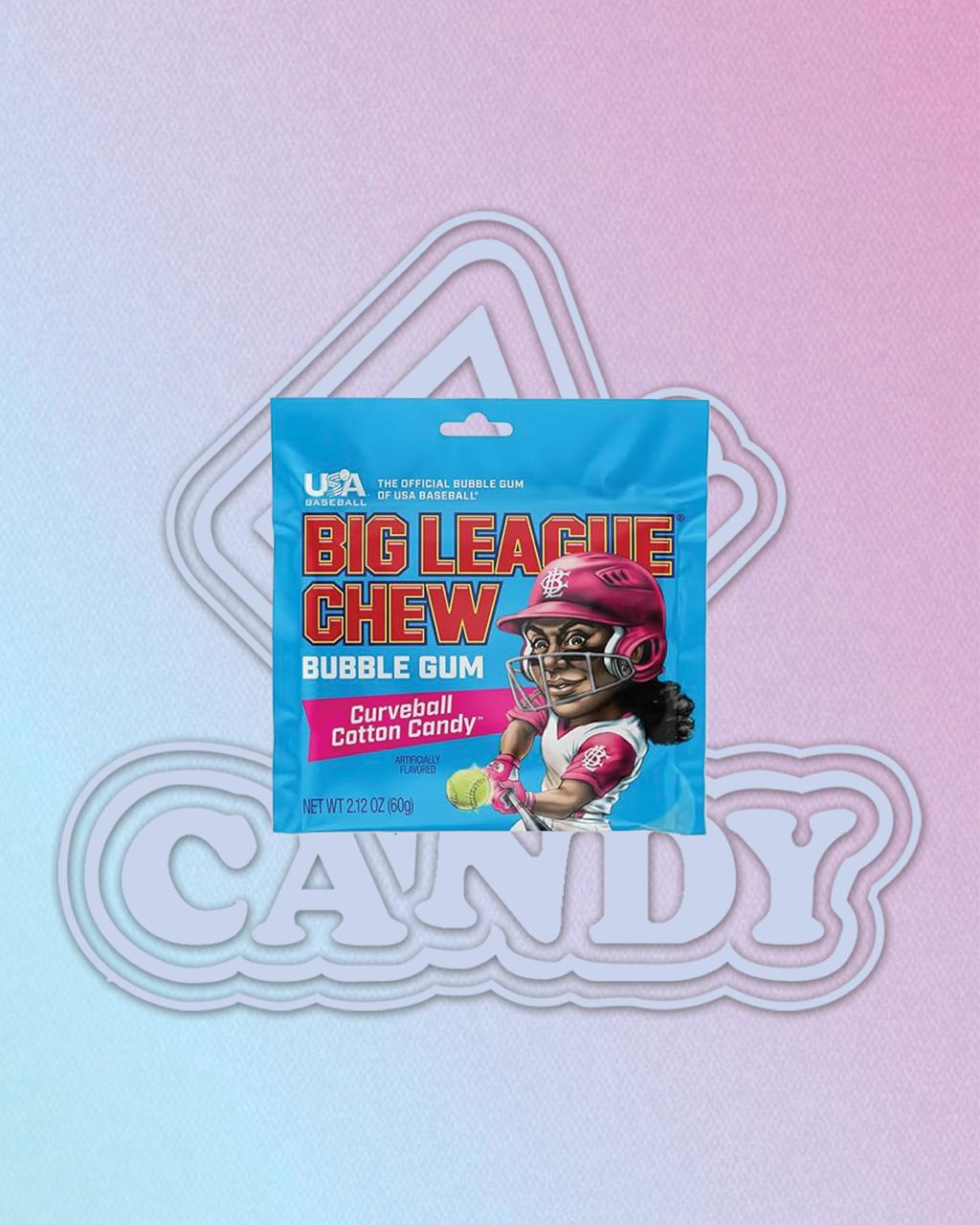 USA Big League Chew Bubble Gum Curveball Cotton 60g