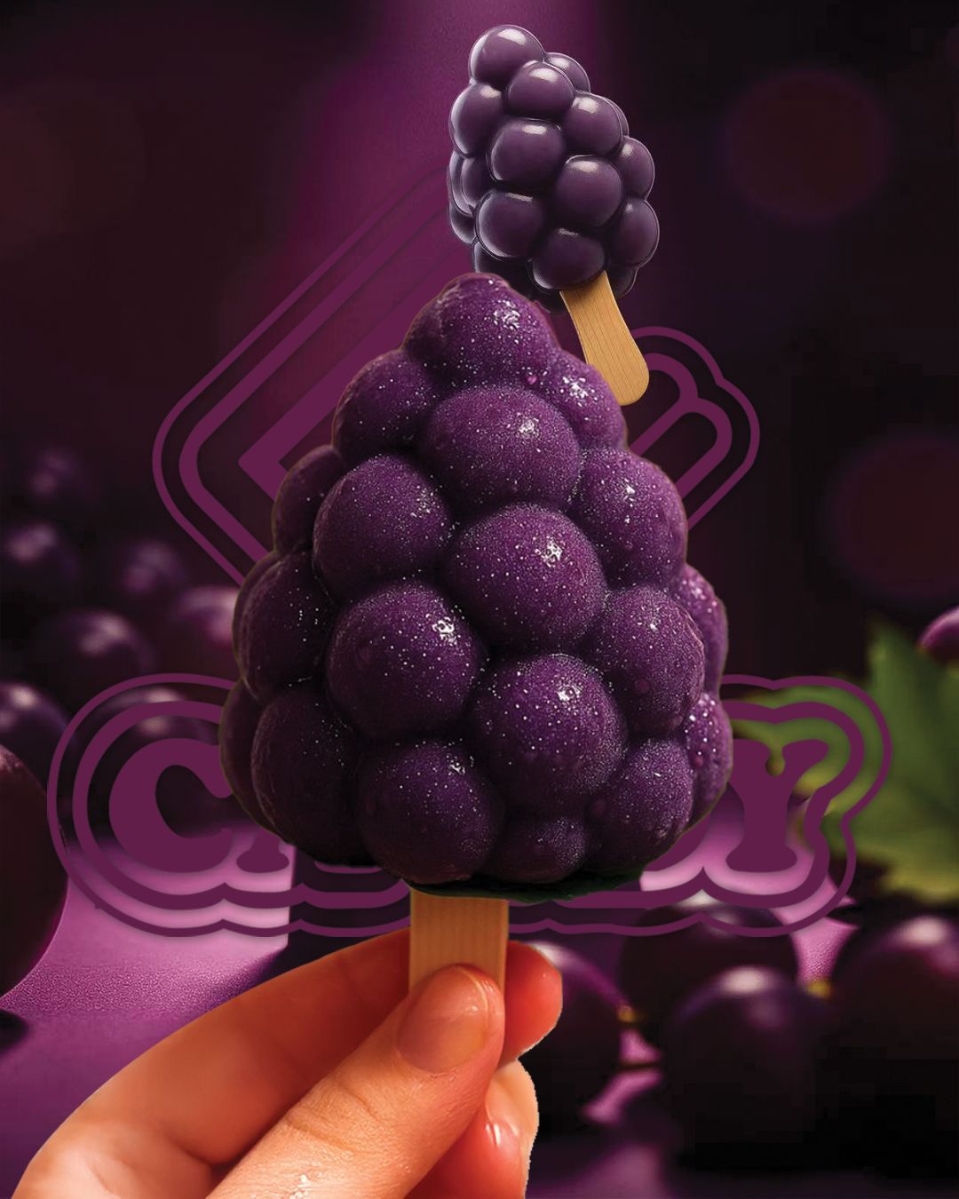 Fruit Whisper Grape Ice Cream 75g