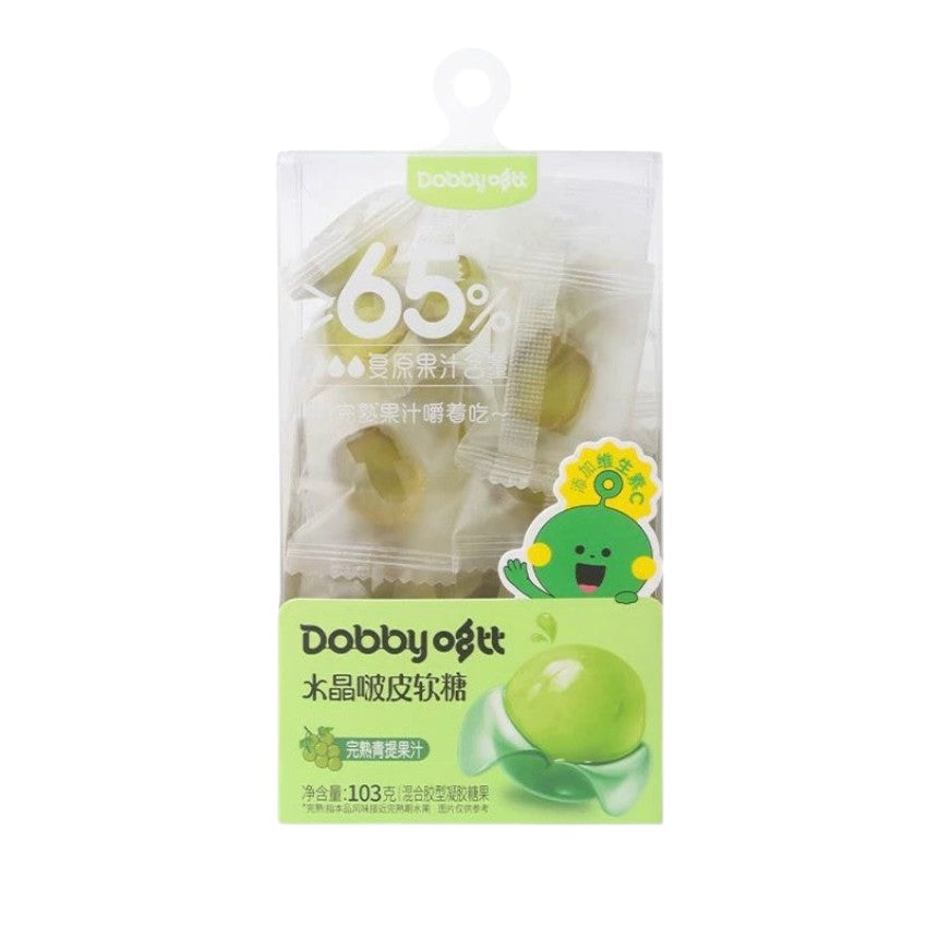 Dobby Peelable Gummy Green Grape Flavor 103g