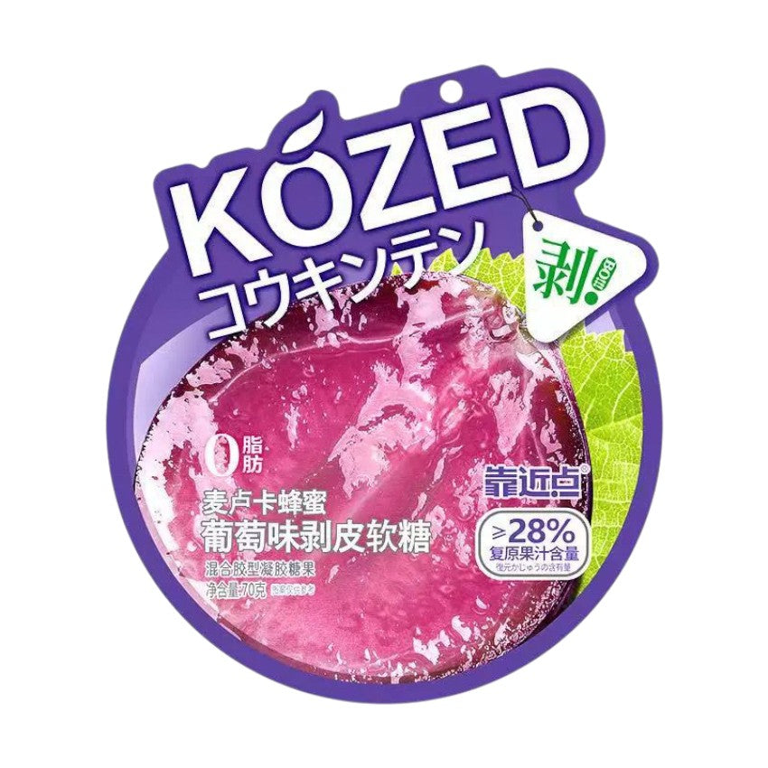 Kozed Peelable Gummy Grape Flavor 70g