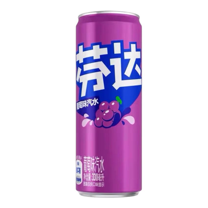 Fanta Grape Modern Can 330ml โ Refreshing Fizzy Drink