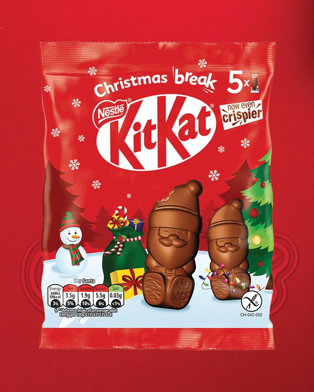 Nestle Kit Kat Mini Pouch Santa 55G