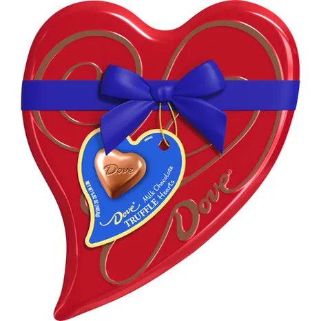 Dove Milk Chocolate Truffles Heart Tin Valentin'es Day Each, 5.82 Ounce,