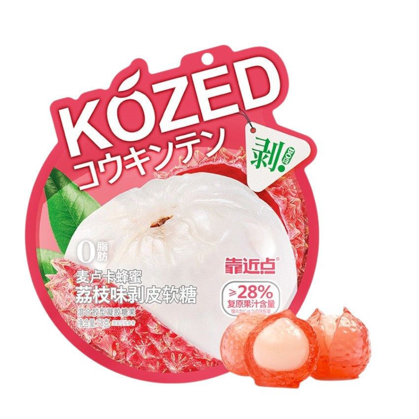 Kozed Peelable Gummy Lychee Flavor 70g