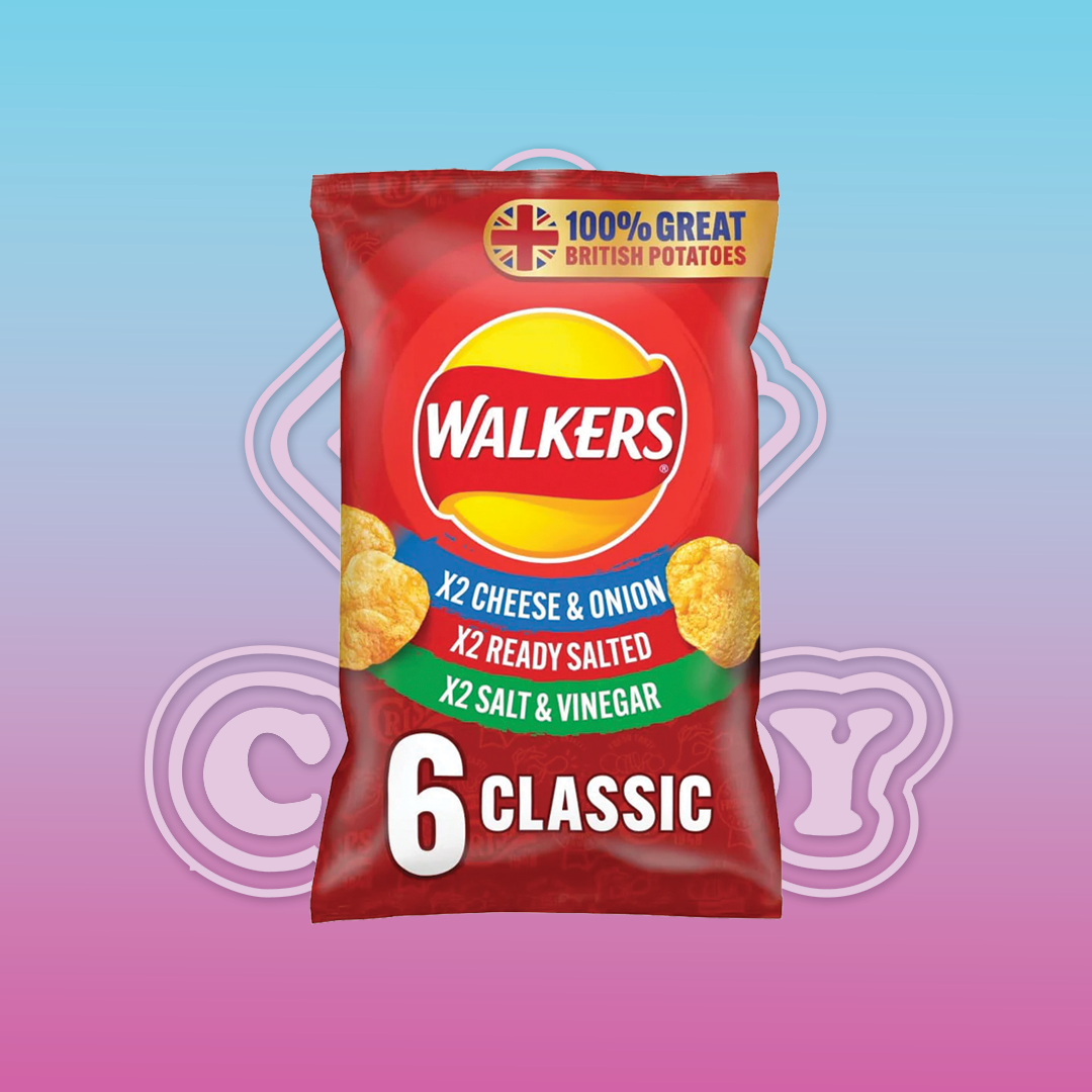 Walkers Crisps Classic 6 pack