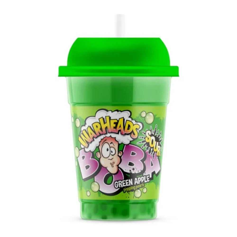 WARHEADS BOBA 400ml Green Apple Flavor – Fun & Refreshing