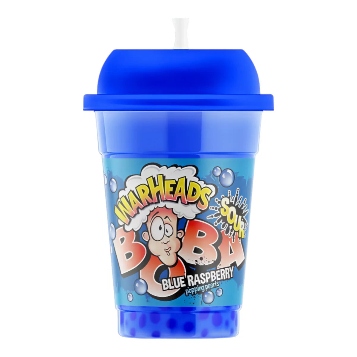 WARHEADS BOBA 400ml Blue Raspberry Flavor – Fun & Refreshing