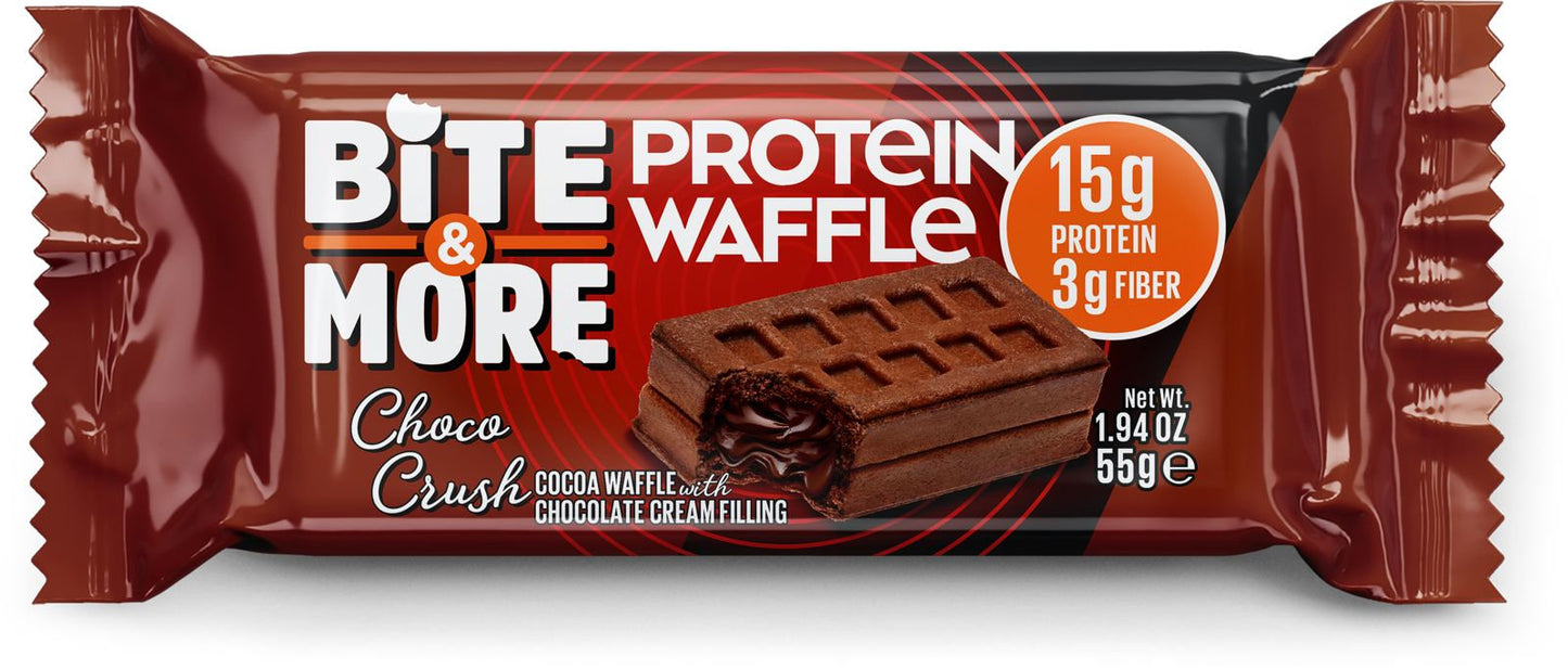 Bite & More Waffle Choco Crush 55g
