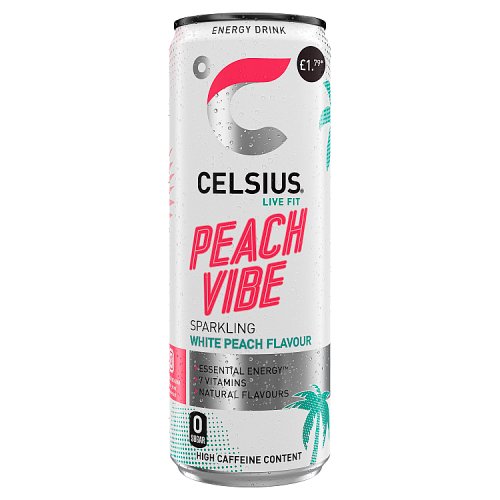 Celsius Peach Vibe Can