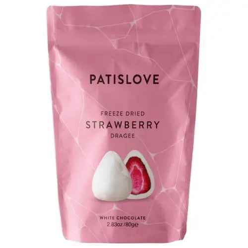 Patiswiss White Chocolate Strawberry Dragee, 80g
