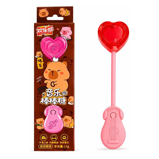 Music Lollipop MUANLEDUO Cute Bear Style Fruit Flavor Hard Candy 15g | Built in Songs | Feel The Music
