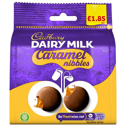 Cadbury Pouch Bags Caramel Nibbles 85g