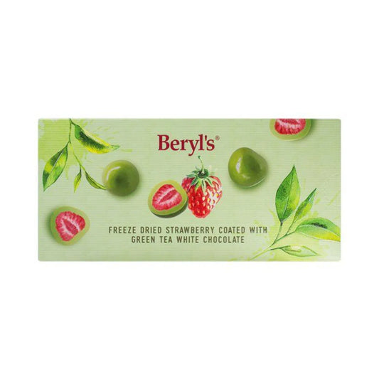 Beryl's Freeze Dried Strawberry With Green Tea White Chocolate