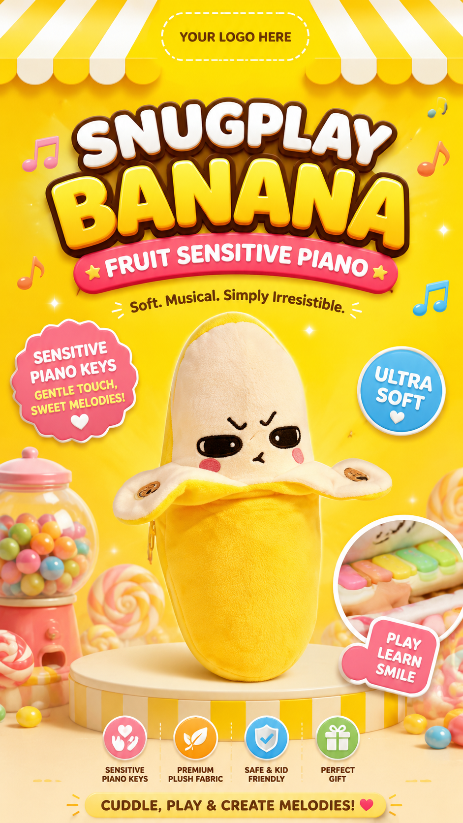 Snugplay Banana Piano