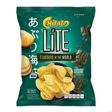 Chitato Lite Potato Chips 65gr Aburi Seaweed