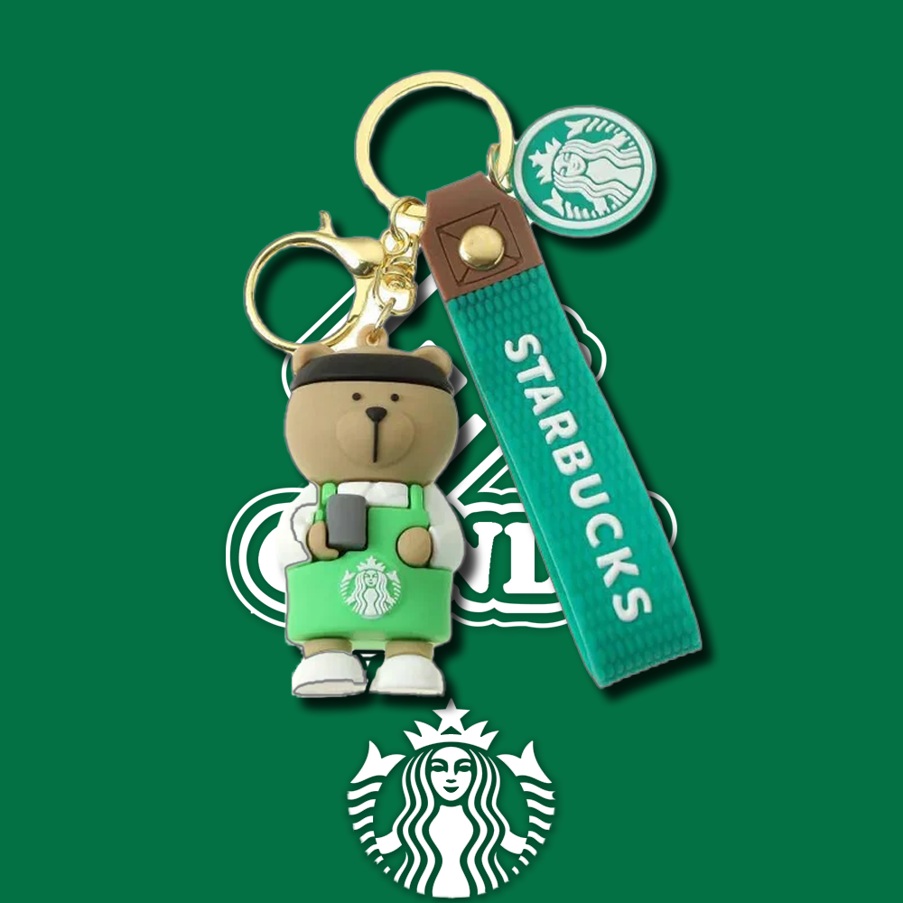 Starbucks Key Chain Green Bear