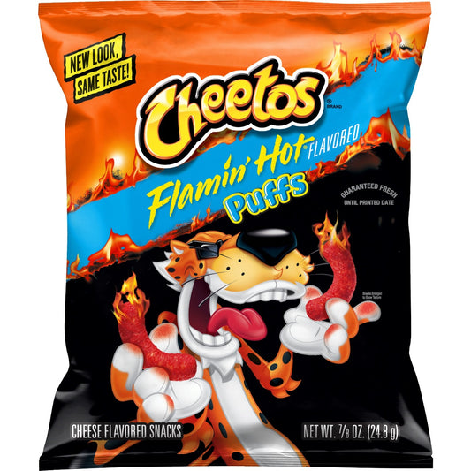 Cheetos Puffs Flamin' Hot Flavored Cheese