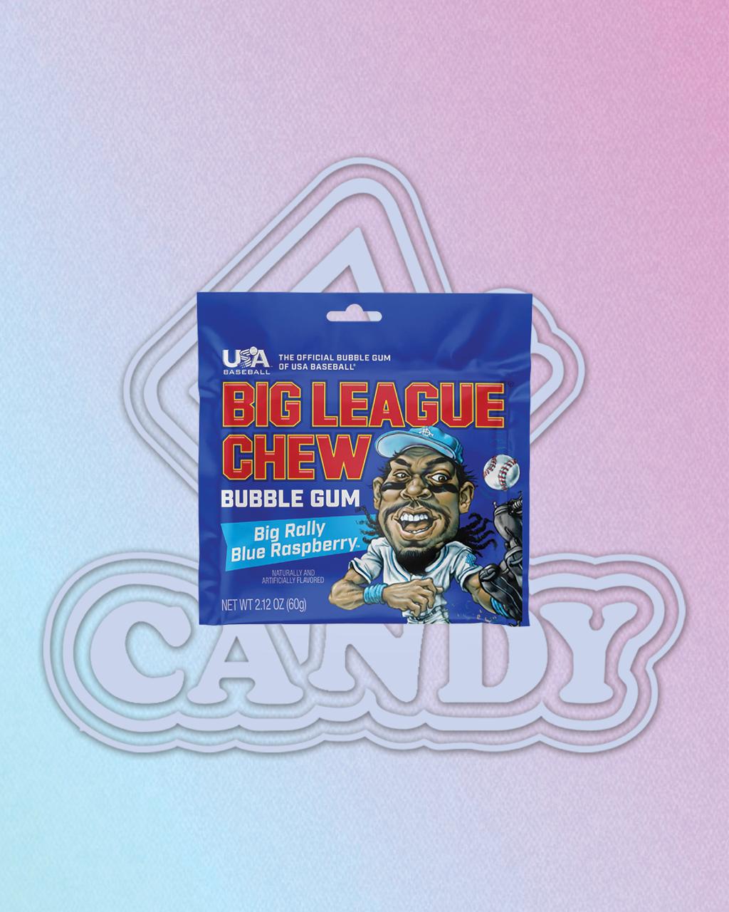 USA Baseball Big League Chew Bubble Gum Big Rally Blue Raspberry 60g