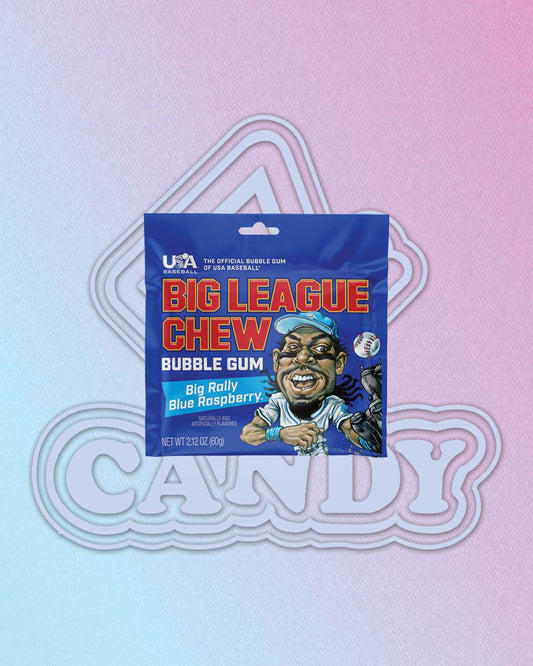 USA Baseball Big League Chew Bubble Gum Big Rally Blue Raspberry 60g
