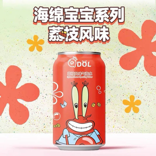 Qdol Lychee Flavored Sparkling Water Soda 330ml