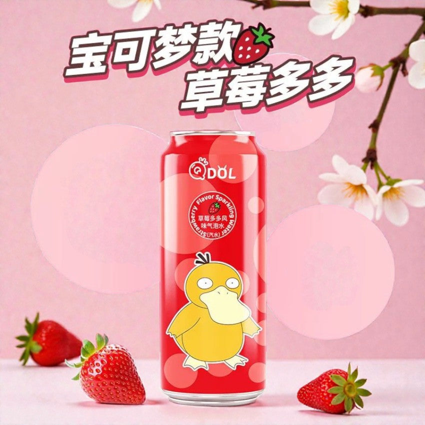 Qdol Strawberry  Flavored Sparkling Water Soda 500ml