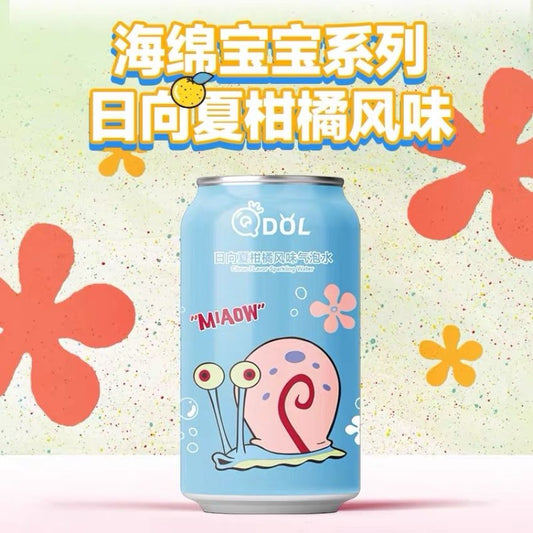 Qdol Citrus Sparkling Water Soda 330ml – Refreshing Bubbly Drink