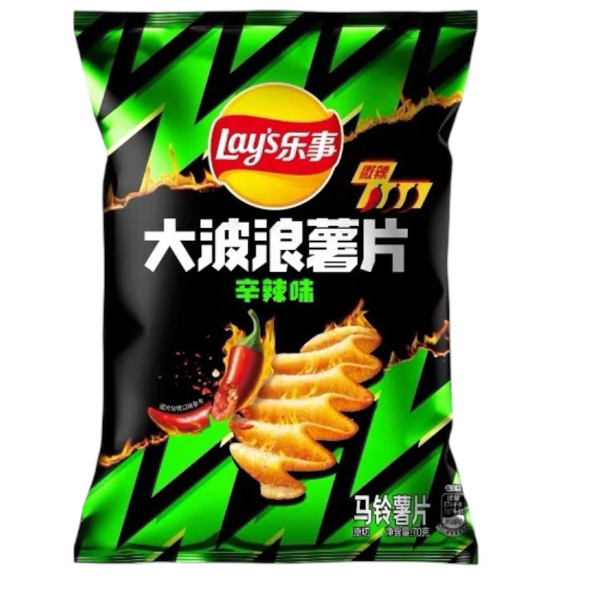 Lay's Big Wave Spicy Potato Chips 70g – Bold & Crunchy