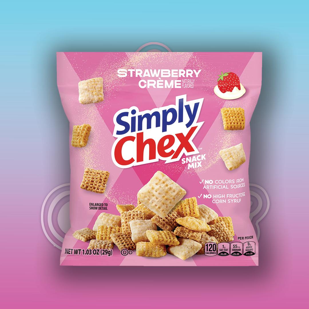 Chex Mix Simply Chex Strawberry Yogurt, 1.03 Ounce