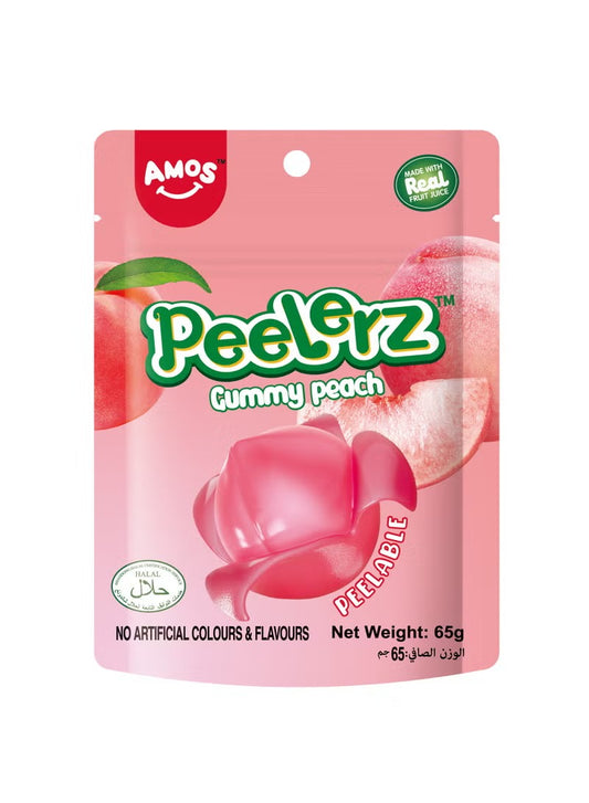 Amos Peelerz Gummy Peach 65G