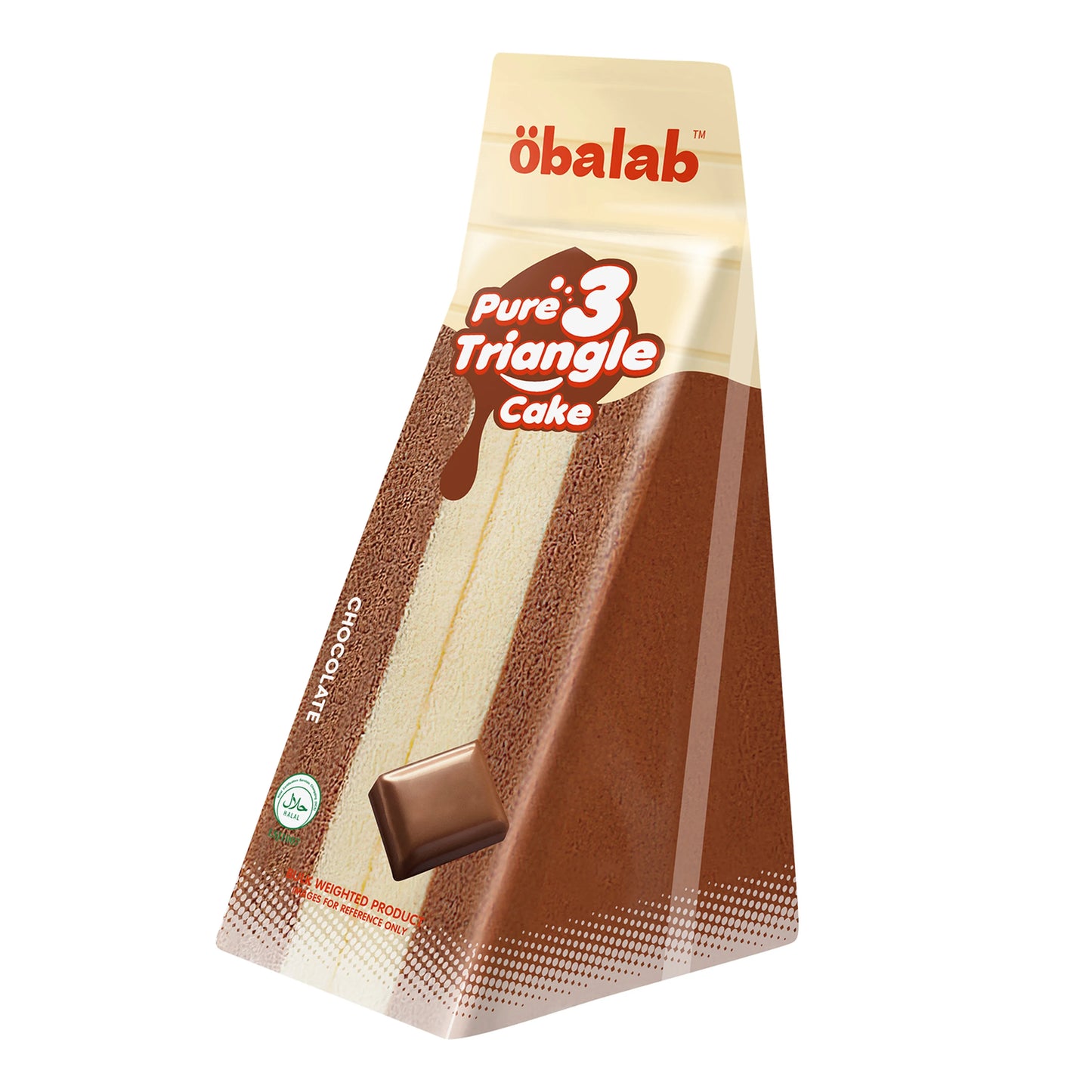Obalab Triangle Cake Chocolate Flavor 100g