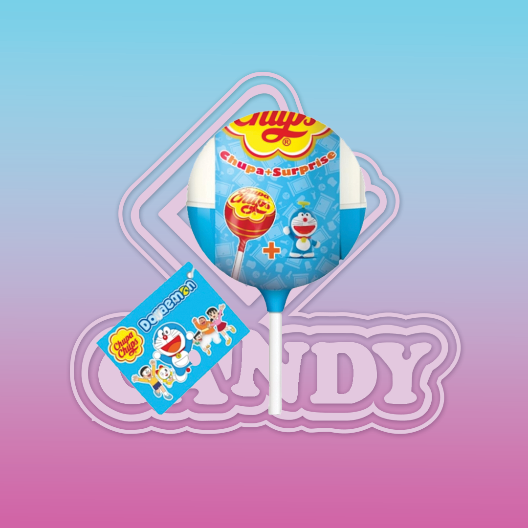 Chupa Chups Surprise Doraemon Strawberry Flavor Candy 12G