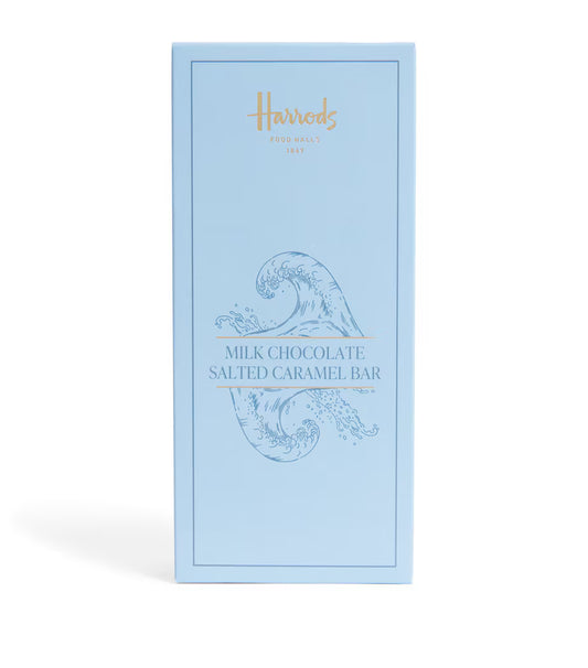 Harrods Salted Caramel Milk Chocolate Bar 80g – Luxury Treat
