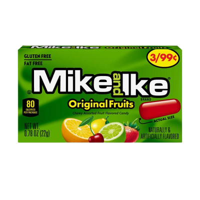 Mike & Ike Original Fruits, 0.78 Ounce