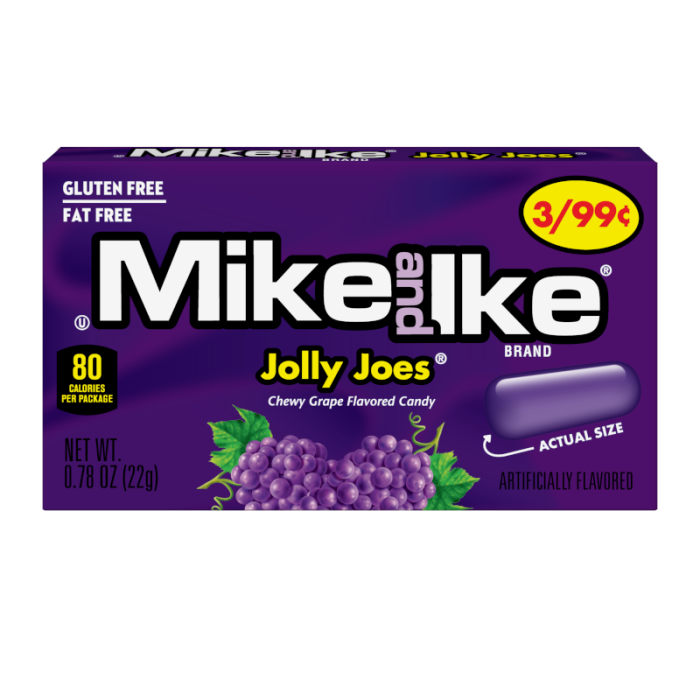 Mike & Ike Jolly Joe Pre-Priced, 0.78 Ounce