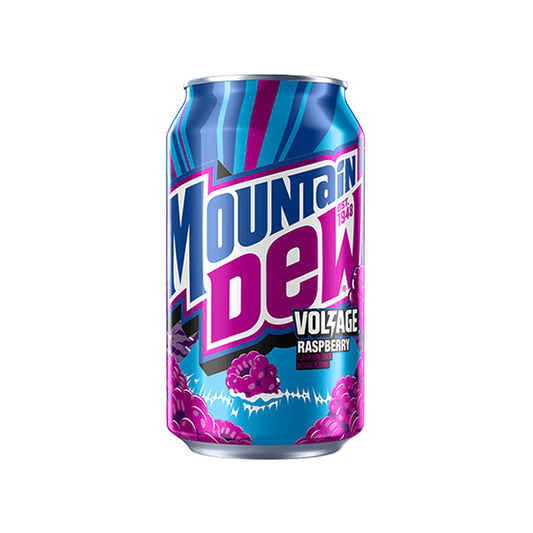 Mountain Dew Voltage Raspberry Soft Drink Can 355ml