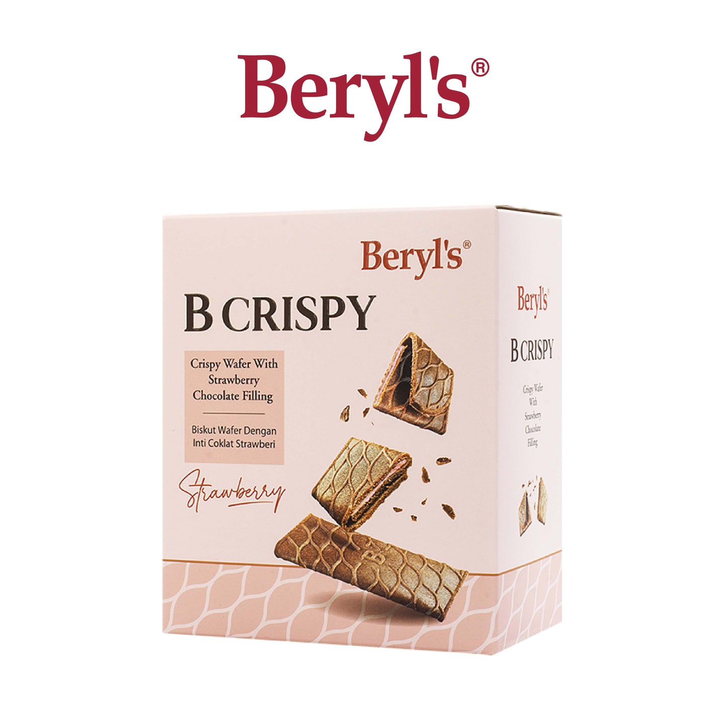 Bery'ls B.crispy Wafer With Strawberrry Chocolate Filling 80g